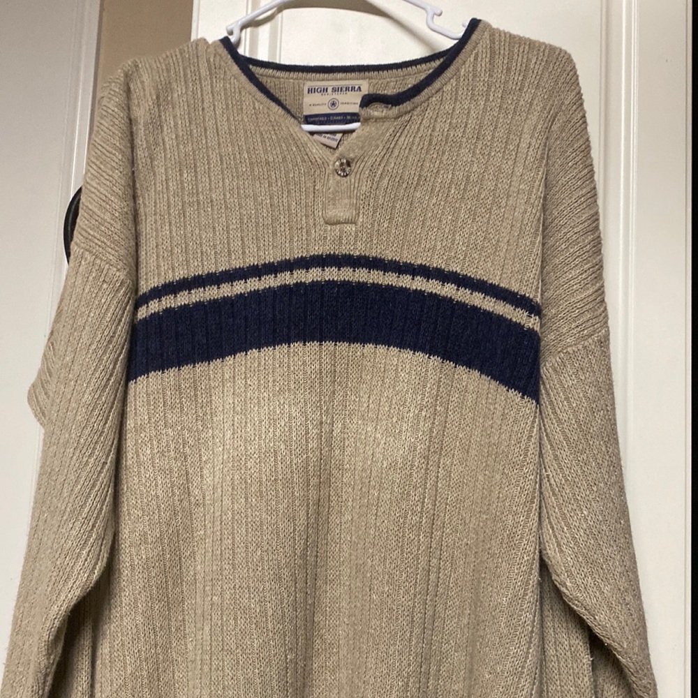 Large, cozy High Sierra sweater